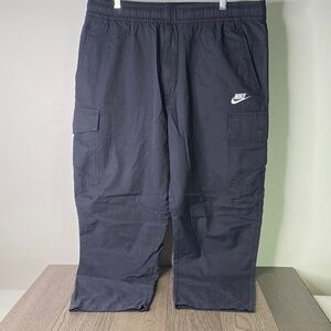 Nike Men's 2XL Black Cargo Elastic Band  Pants - 1371